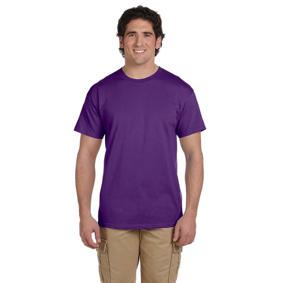 Gildan Ultra Cotton T-Shirt - G200 6oz., Purple, XL, Pack Of 3, Men's T-Shirt