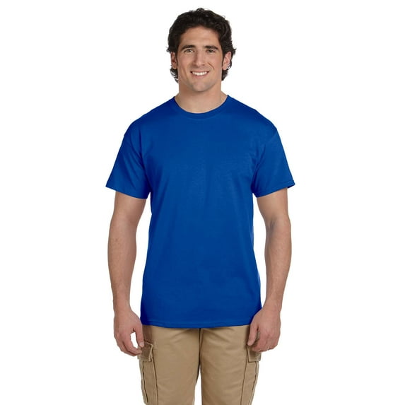 Gildan Ultra Cotton T-Shirt - G200 6oz., Royal, L, Pack Of 10, Men's T-Shirt