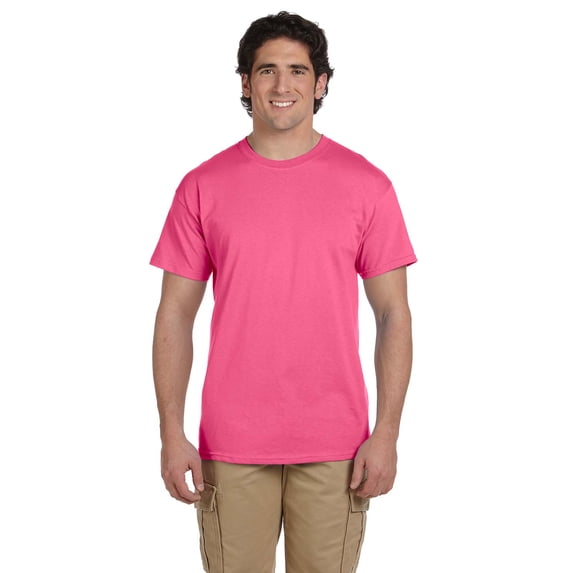Gildan Ultra Cotton T-Shirt - G200 6oz., Safety Pink, M, Pack Of 3, Men's T-Shirt