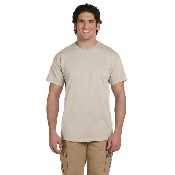 Gildan Ultra Cotton T-Shirt - G200 6oz., Sand, 3X, Pack Of 10, Mens T-Shirts
