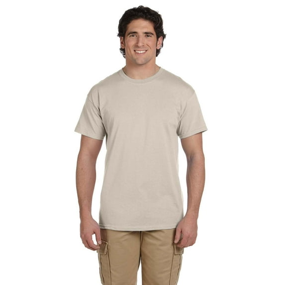 Gildan Ultra Cotton T-Shirt - G200 6oz., Sand, XL, Pack Of 10, Mens T-Shirts