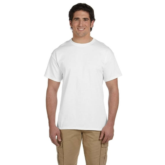 Gildan Ultra Cotton T-Shirt - G200 6oz., White, L, Pack Of 10, Mens Workout Shirts