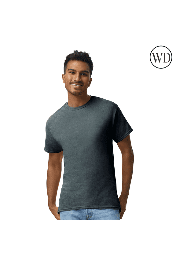 Ultra Cotton T-Shirt for Adult Mens Short Sleeve Dark Heather Color Tee, Size 2XL