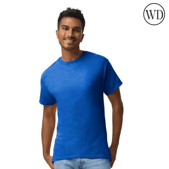 Gildan Ultra Cotton T-Shirt for Adult Men’s Short Sleeve Royal Color Tee, Size S