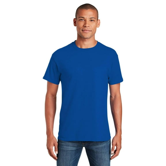 Gildan Ultra Cotton T-Shirt for Men, Short Sleeve Crewneck Tee, 100% Cotton, Royal, XL
