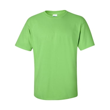 Gildan Men's Ultra Cotton T-Shirt - 100% Cotton Preshrunk Tee, Medium, Safety Green