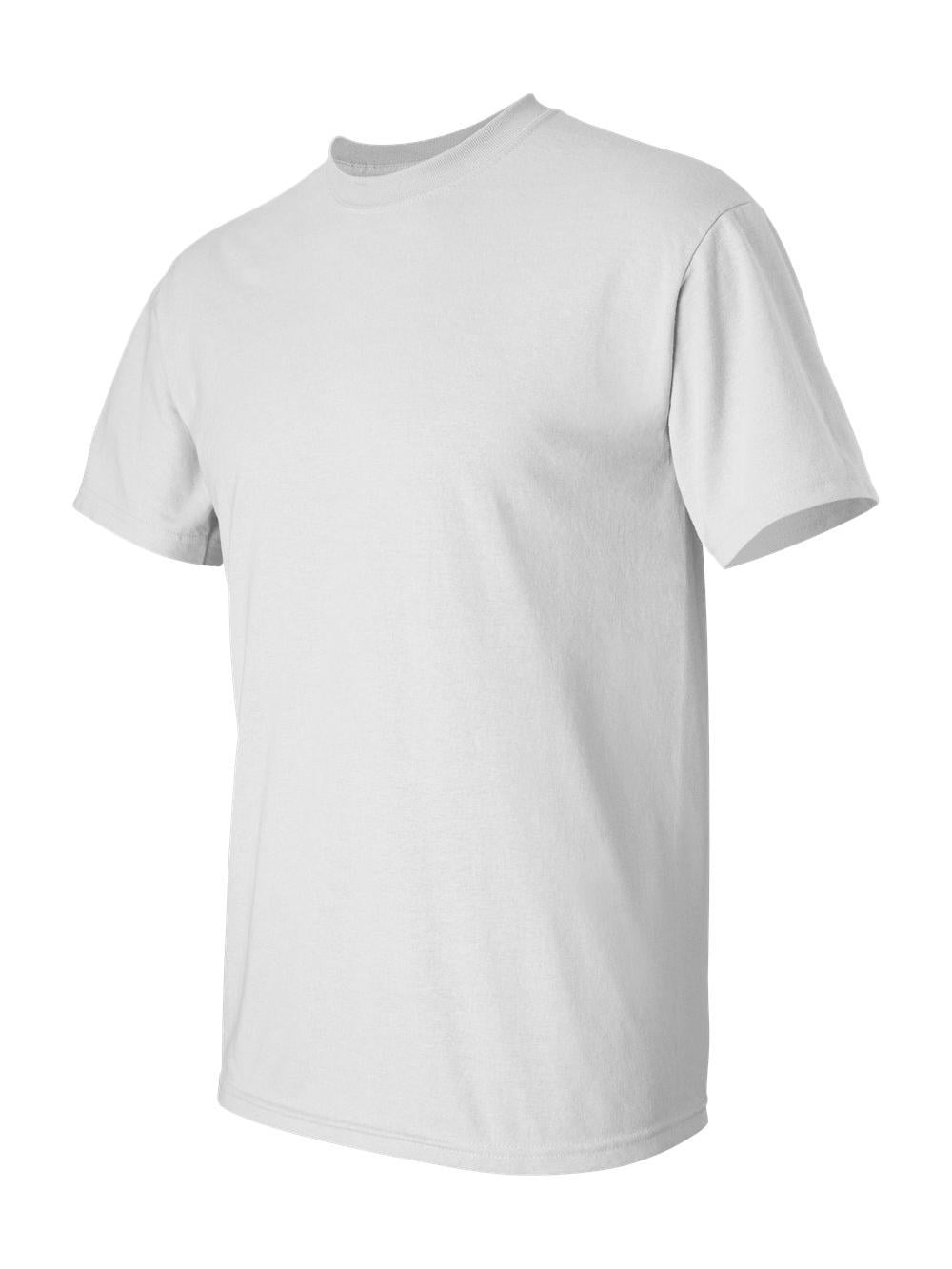 Gildan T-shirt Uomo Senza Cuciture - Ultra Cotton 170g - Safetygreen/Bianco - XX-Large - Prelavata - Colletto Nastrato