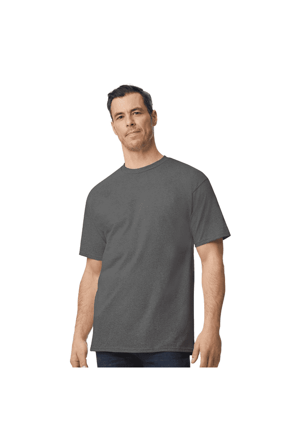 Ultra Cotton Tall T-Shirt, Men's Short Sleeve Crewneck Classic Shirt, Charcoal Tee, XLT