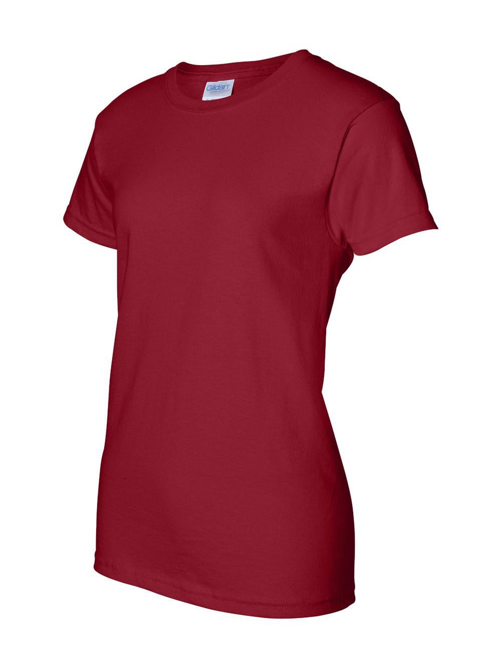 Gildan - Ultra Cotton Women’s T-Shirt - 2000L - Garnet - Size: XS ...