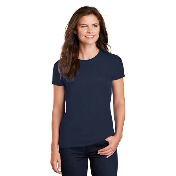 Gildan Ultra Cotton Women’s T-Shirt, Comfortable Short Sleeve Feminine Tee, Navy, Sizes S-3XL