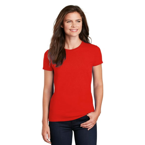 Gildan Ultra Cotton Women’s T-Shirt, Comfortable Short Sleeve Feminine Tee, Red, Sizes S-3XL