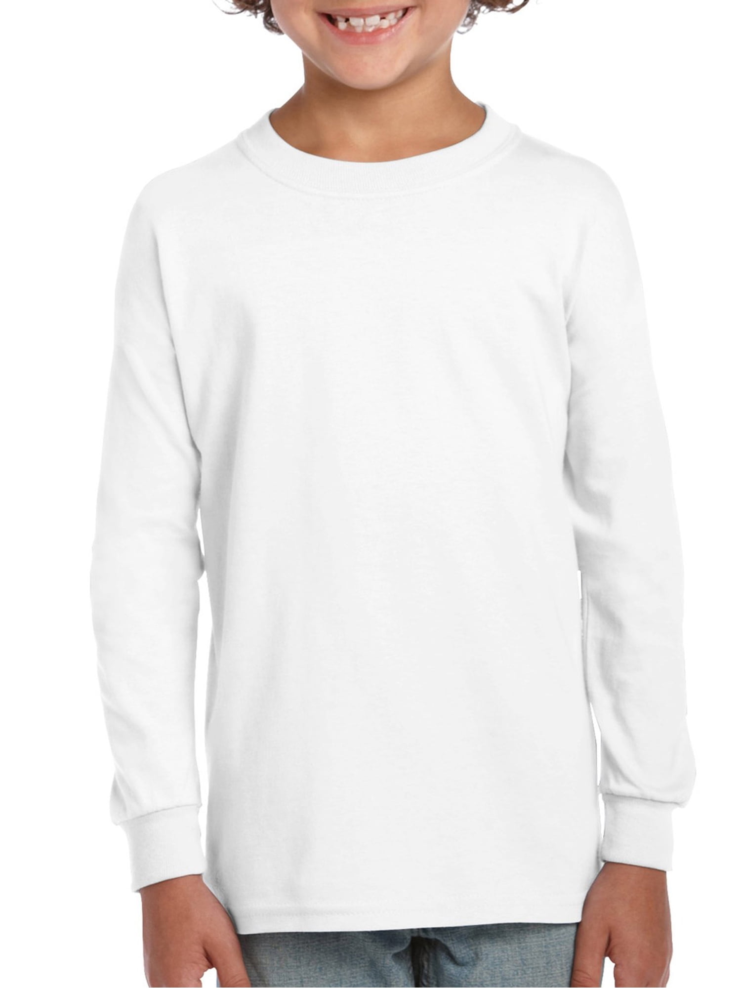 Gildan Long Sleeve T-Shirt 2-Pack – Ultra Cotton Comfort For Everyday Wear – Large, White - View #7