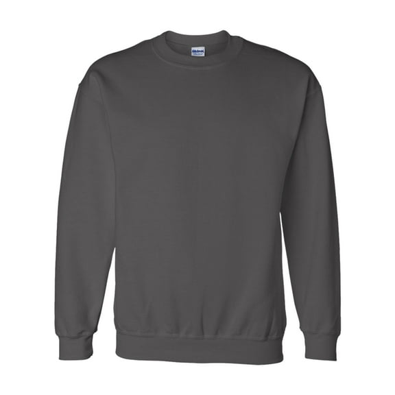 Gildan Unisex DryBlend Crewneck Sweatshirt, Long Sleeves Fleece Pullover 50/50 Cotton/Polyester Winter Sweater (Charcoal 1 Pack, 2XL)