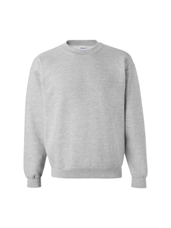 Unisex DryBlend Crewneck Sweatshirt, Long Sleeves Fleece Pullover 50/50 Cotton/Polyester Winter Sweater (Sprot Grey 1 Pack, L)