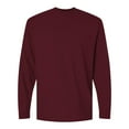 thumbnail image 1 of Gildan Men’s DryBlend Long Sleeve T-Shirt 50/50 Cotton Polyester Crewneck Classic Tee Shirt (Maroon , L), 1 of 8