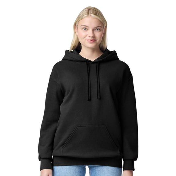 Gildan Unisex Hammer Maxweight Hooded Sweatshirt 75/25 Cotton/Polyester Fleece Pullover Essential Cozy Hoodie (Black, 2XL)