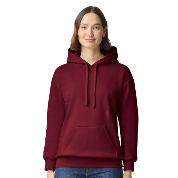Gildan Unisex Hammer Maxweight Hooded Sweatshirt 75/25 Cotton/Polyester Fleece Pullover Essential Cozy Hoodie (Garnet, L)