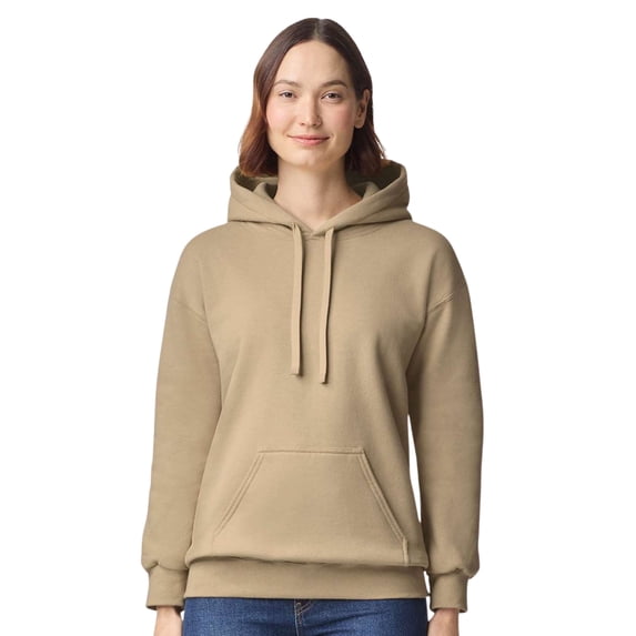 Gildan Unisex Hammer Maxweight Hooded Sweatshirt 75/25 Cotton/Polyester Fleece Pullover Essential Cozy Hoodie (Tan, 3XL)