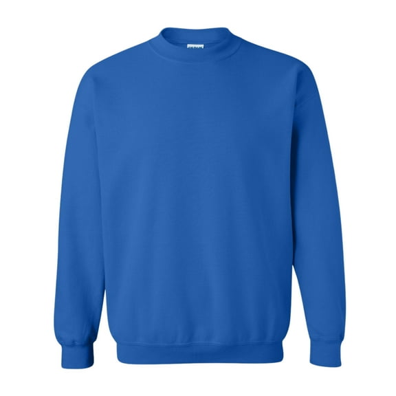 Gildan Unisex Heavy Blend Crewneck Sweatshirt, 50/50 Cotton/Polyester Pullover Long Sleeve Fleece Winter Sweater (Royal 1PCS, L)