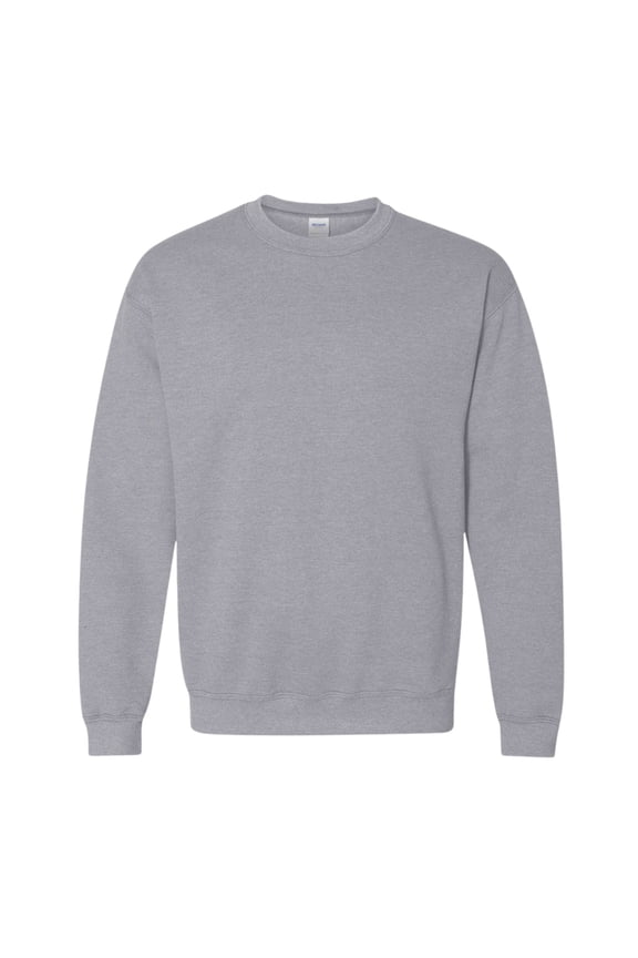 Unisex Heavy Blend Crewneck Sweatshirt, 50/50 Cotton/Polyester Pullover Long Sleeve Fleece Winter Sweater (Sport-Grey 1PCS, S)