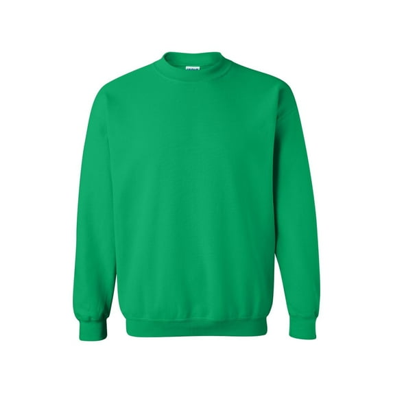 Gildan Unisex Heavy Blend Fleece Crewneck Sweatshirt | 8oz Pullover Casual Long Sleeve Shirt, Size XL, Irish Green