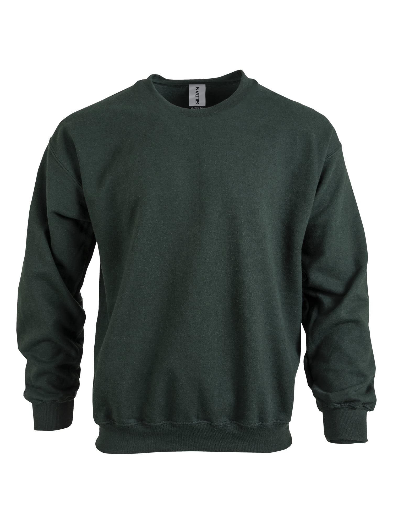 Gildan Fleece Crewneck Sweatshirt, Style G18000 - Military Green, Pull-On, Machine Washable