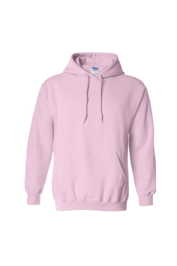 Unisex Heavy Blend Hooded Sweatshirt 50/50 Cotton/Polyester Fleece Pullover Classic Hoodie (Light-Pink, L)