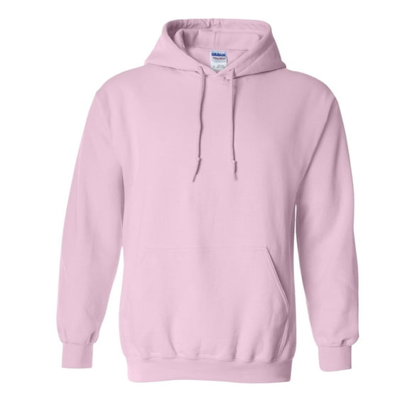 Gildan Unisex Heavy Blend Hooded Sweatshirt 50/50 Cotton/Polyester Fleece Pullover Classic Hoodie (Light-Pink, S)