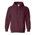 thumbnail image 1 of Gildan Unisex Heavy Blend Hooded Sweatshirt 50/50 Cotton/Polyester Fleece Pullover Classic Hoodie (Maroon, S), 1 of 7