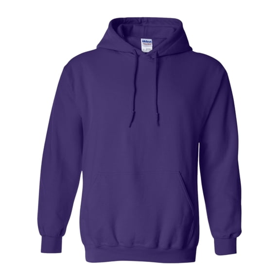 Gildan Unisex Heavy Blend Hooded Sweatshirt 50/50 Cotton/Polyester Fleece Pullover Classic Hoodie (Purple, 2XL)