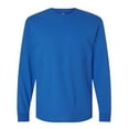 thumbnail image 1 of Gildan Unisex Heavy Cotton Long Sleeve T-Shirt 100% Cotton Classic Fit Plain Long Tee (Royal, M), 1 of 7