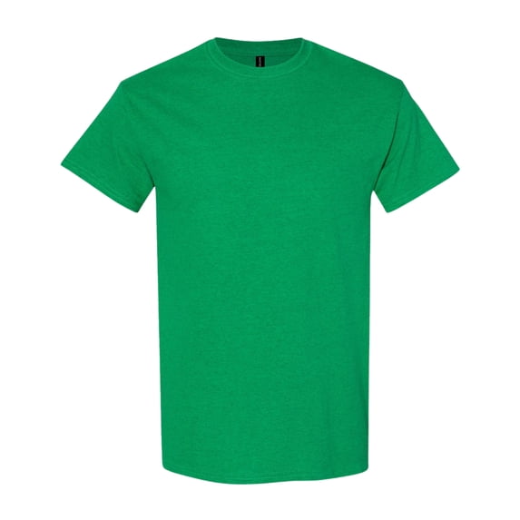 Gildan Unisex Heavy Short Sleeve T-Shirt 100% Cotton Classic Fit Plain Crew Neck Tee (Antique-Irish-Green, S)