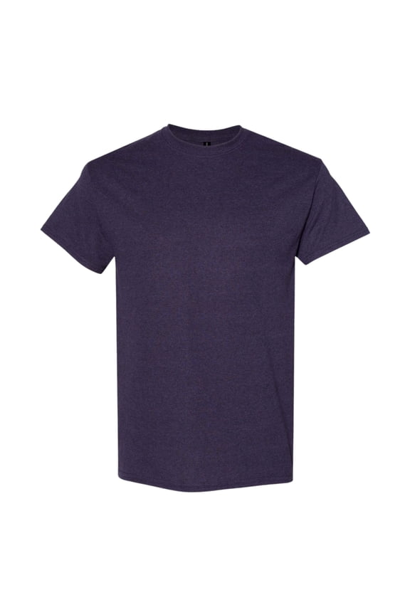 Unisex Heavy Short Sleeve T-Shirt 100% Cotton Classic Fit Plain Crew Neck Tee (Berry, S)