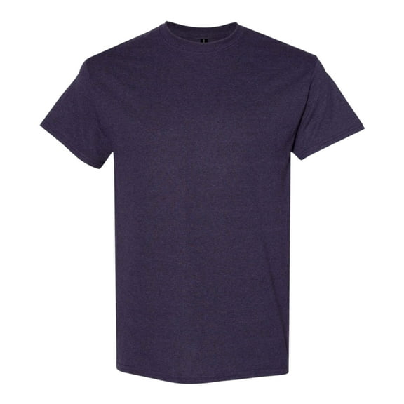 Gildan Unisex Heavy Short Sleeve T-Shirt 100% Cotton Classic Fit Plain Crew Neck Tee (Blackberry, L)
