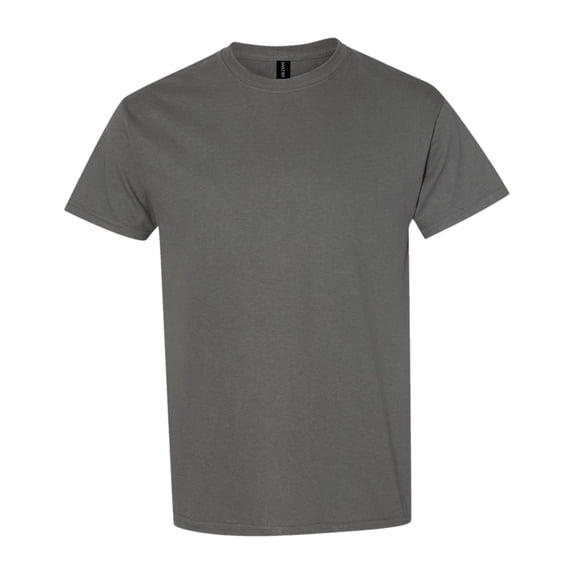 Gildan Unisex Heavy Short Sleeve T-Shirt 100% Cotton Classic Fit Plain Crew Neck Tee (Charcoal, 4XL)