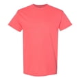 thumbnail image 1 of Gildan Unisex Heavy Short Sleeve T-Shirt 100% Cotton Classic Fit Plain Crew Neck Tee (Coral-Silk, XL), 1 of 6