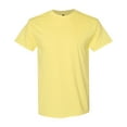 thumbnail image 1 of Gildan Unisex Heavy Short Sleeve T-Shirt 100% Cotton Classic Fit Plain Crew Neck Tee (Cornsilk, 3XL), 1 of 6