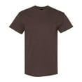 thumbnail image 1 of Gildan Unisex Heavy Short Sleeve T-Shirt 100% Cotton Classic Fit Plain Crew Neck Tee (Dark-Chocolate, M), 1 of 6