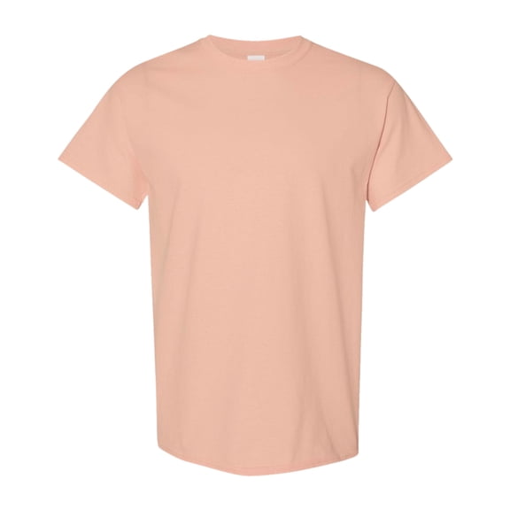 Gildan Unisex Heavy Short Sleeve T-Shirt 100% Cotton Classic Fit Plain Crew Neck Tee (Dusty-Rose, M)
