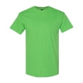 thumbnail image 1 of Gildan Unisex Heavy Short Sleeve T-Shirt 100% Cotton Classic Fit Plain Crew Neck Tee (Electric-Green, XL), 1 of 6