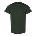 thumbnail image 1 of Gildan Unisex Heavy Short Sleeve T-Shirt 100% Cotton Classic Fit Plain Crew Neck Tee (Forest-Green, M), 1 of 6
