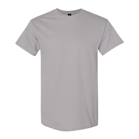 Gildan Unisex Heavy Short Sleeve T-Shirt 100% Cotton Classic Fit Plain Crew Neck Tee (Gravel, XL)