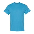 thumbnail image 1 of Gildan Unisex Heavy Short Sleeve T-Shirt 100% Cotton Classic Fit Plain Crew Neck Tee (Heather-Sapphire, 2XL), 1 of 6