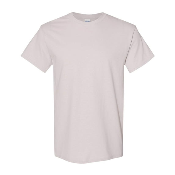 Gildan Unisex Heavy Short Sleeve T-Shirt 100% Cotton Classic Fit Plain Crew Neck Tee (Ice-Grey, L)