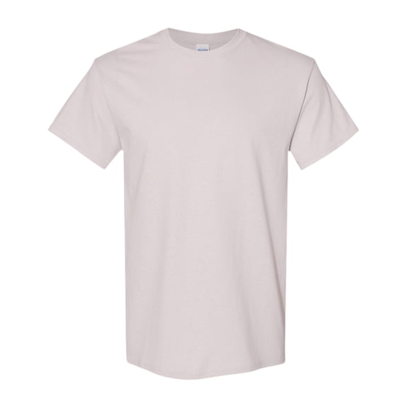 Gildan Unisex Heavy Short Sleeve T-Shirt 100% Cotton Classic Fit Plain Crew Neck Tee (Ice-Grey, M)