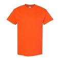 thumbnail image 1 of Gildan Unisex Heavy Short Sleeve T-Shirt 100% Cotton Classic Fit Plain Crew Neck Tee (Orange, XL), 1 of 6