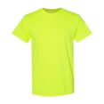 thumbnail image 1 of Gildan Unisex Heavy Short Sleeve T-Shirt 100% Cotton Classic Fit Plain Crew Neck Tee (Safety-Green, S), 1 of 6