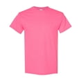 thumbnail image 1 of Gildan Unisex Heavy Short Sleeve T-Shirt 100% Cotton Classic Fit Plain Crew Neck Tee (Safety-Pink, 3XL), 1 of 6