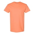 thumbnail image 1 of Gildan Unisex Heavy Short Sleeve T-Shirt 100% Cotton Classic Fit Plain Crew Neck Tee (Tangerine, S), 1 of 6