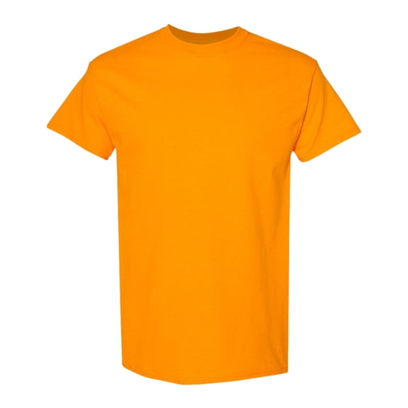 Gildan Unisex Heavy Short Sleeve T-Shirt 100% Cotton Classic Fit Plain Crew Neck Tee (Tennessee-Orange, M)